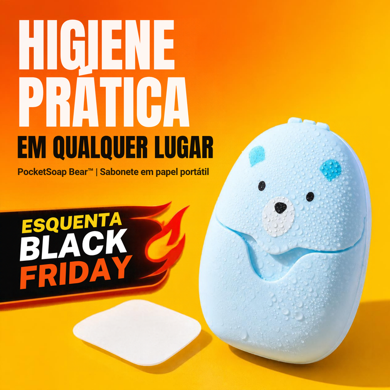 Sabonete em Papel Portátil - PocketSoap Bear™