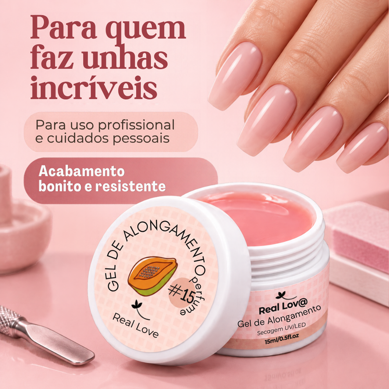 Gel de Alongamento Real Love 15ml  -  Real Love Light Essence™