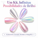 Kit 6 Cores Efeito Cromado -  CromaBella Shine™ (ESQUENTA BLACKY FRIDAY)