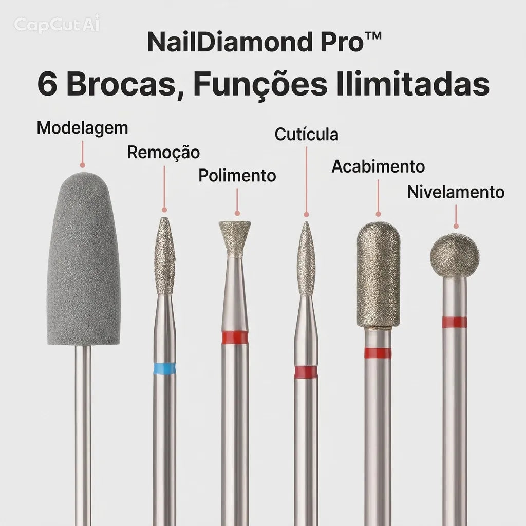 Kit Profissional para Acabamento - NailDiamond Pro™